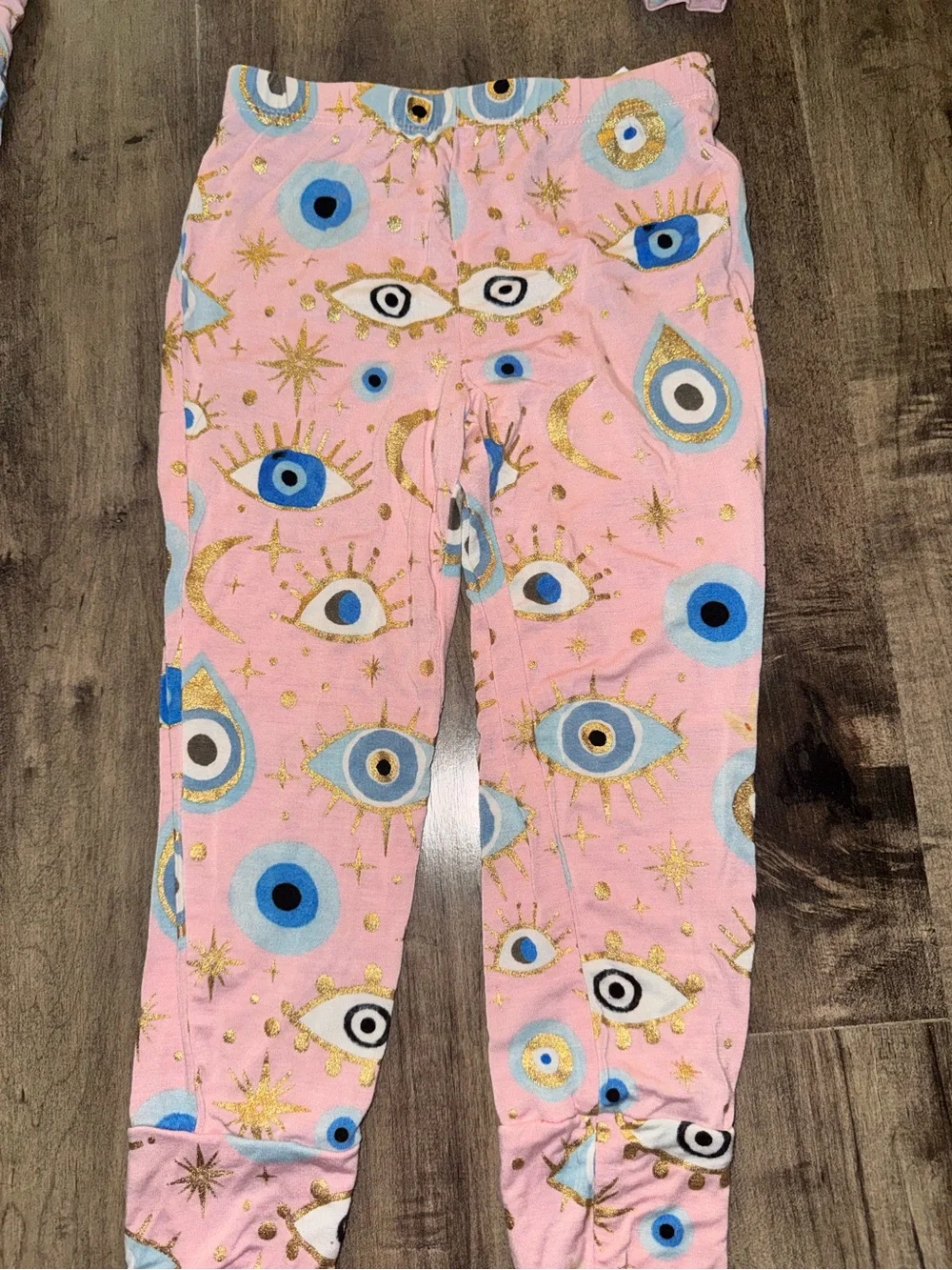 Posh Peanut Fiona Evil Eye Bamboo Pajama Set 3T/4T HTF OG print